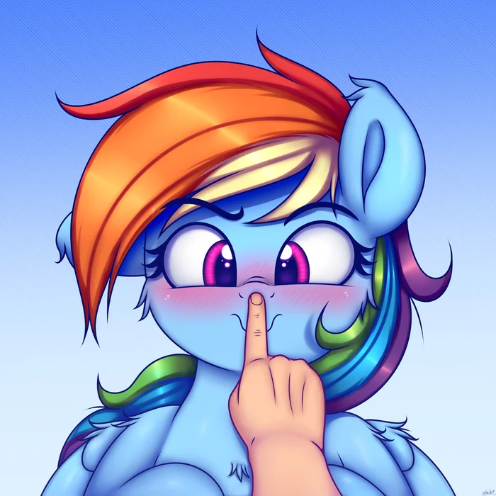 Boop on the nose - My little pony, Rainbow dash, Heavymetalbronyyeah