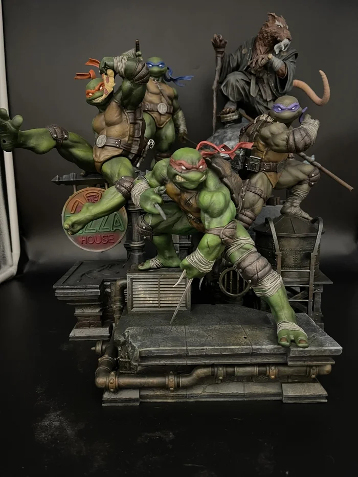 The whole TMNT gang is here - 3D, 3D печать, 3D printer, Teenage Mutant Ninja Turtles, Leonardo TMNT, Rafael TMNT, Donatello TMNT, Michelangelo TMNT, Splinter, Longpost