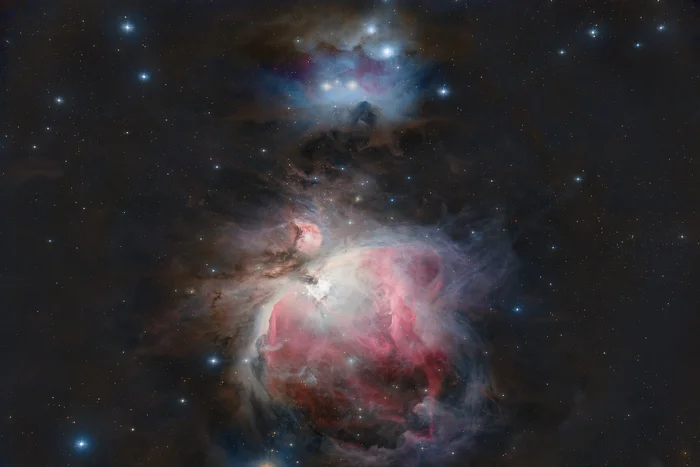 Warm, lamp-like Orion Nebula! - My, Astrophoto, Stars, Space, Telescope, Orion nebula, Universe, Milky Way, Astronomy, Longpost