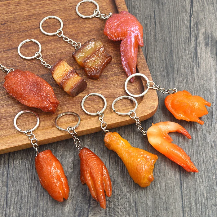 Fried Keychains - Keychain, AliExpress, Products, Chinese goods, Funny, Meat, Plastic, Roast, Souvenirs