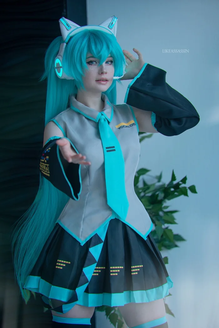 I decided to buy a Wildberries cosplay and this is what came out of it - My, Cosplay, Cosplayers, Costume, Hatsune Miku