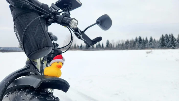 Getting ready for the new year - My, Mobile photography, A bike, Pokatushki, Fatbike, Kemerovo region - Kuzbass