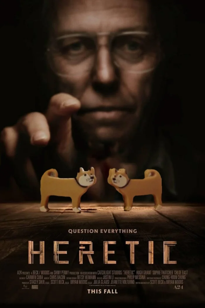 Heretic - Heretic, Memes, Movies, Poster, Hugh Grant