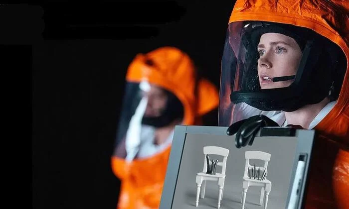 Well, someone has to give an answer. - Arrival (film), Two chairs