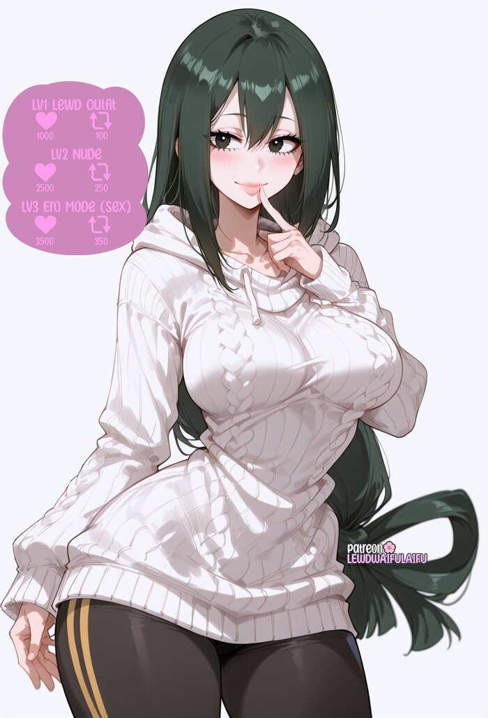  , , Anime Art,  , Boku no Hero Academia, Asui Tsuyu, Extra thicc