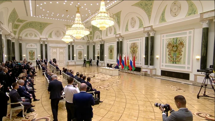 Following the meeting of the Supreme State Council of the Union State, Putin and Lukashenko made statements to the media - news, Politics, Russia, Republic of Belarus, Minsk, Vladimir Putin, Alexander Lukashenko, Statement, Safety, Hazelnut (rocket), Armament, Military establishment, Society, Kremlinru, Strategic Missile Forces, Video, Video VK, Longpost