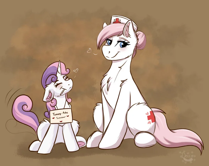 Sweetie discovers Rarity's stash of several tubs of ice cream. - My little pony, Sweetie belle, Nurse redheart