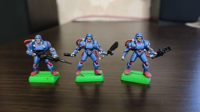 Armored infantry. Special cyber infantry part 7 - My, Painting, Miniature, Painting, Painting miniatures, Board games