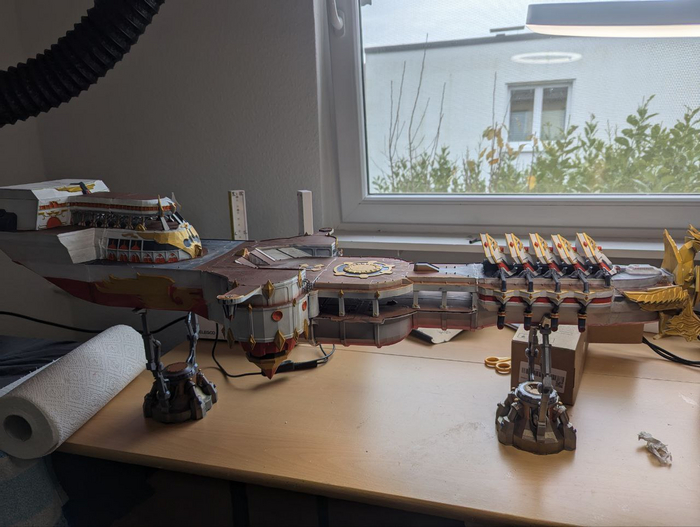 В процессе сборки