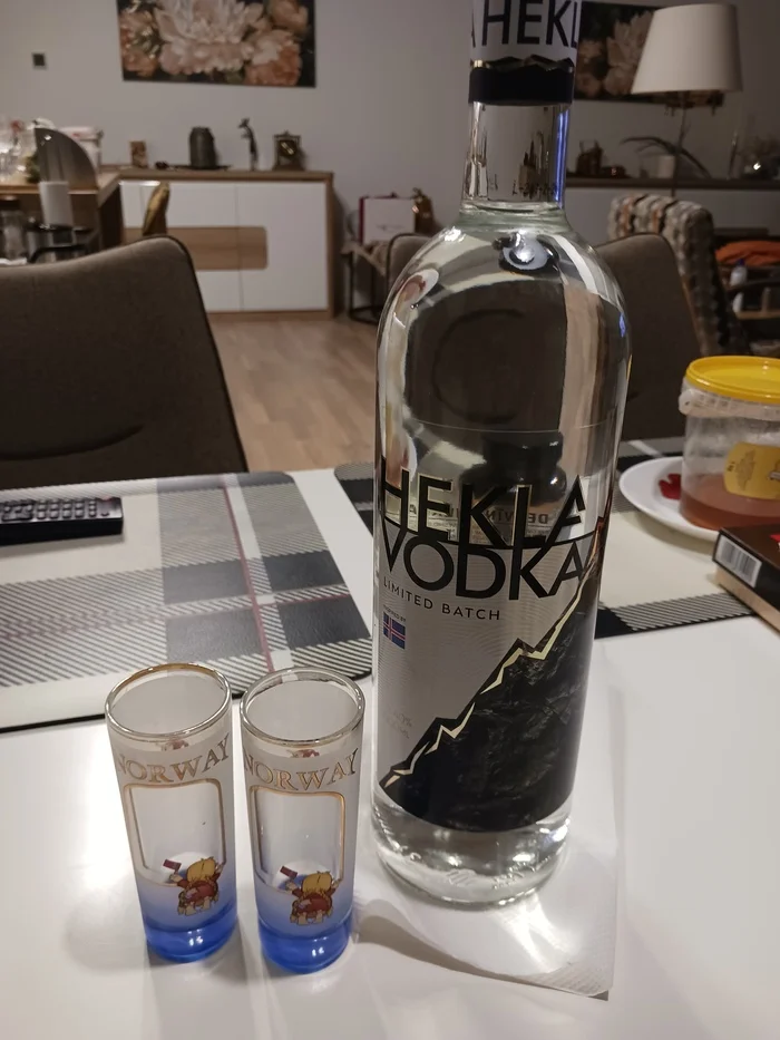 Vodka and herring - My, Food, Vodka, Longpost, Herring, The photo