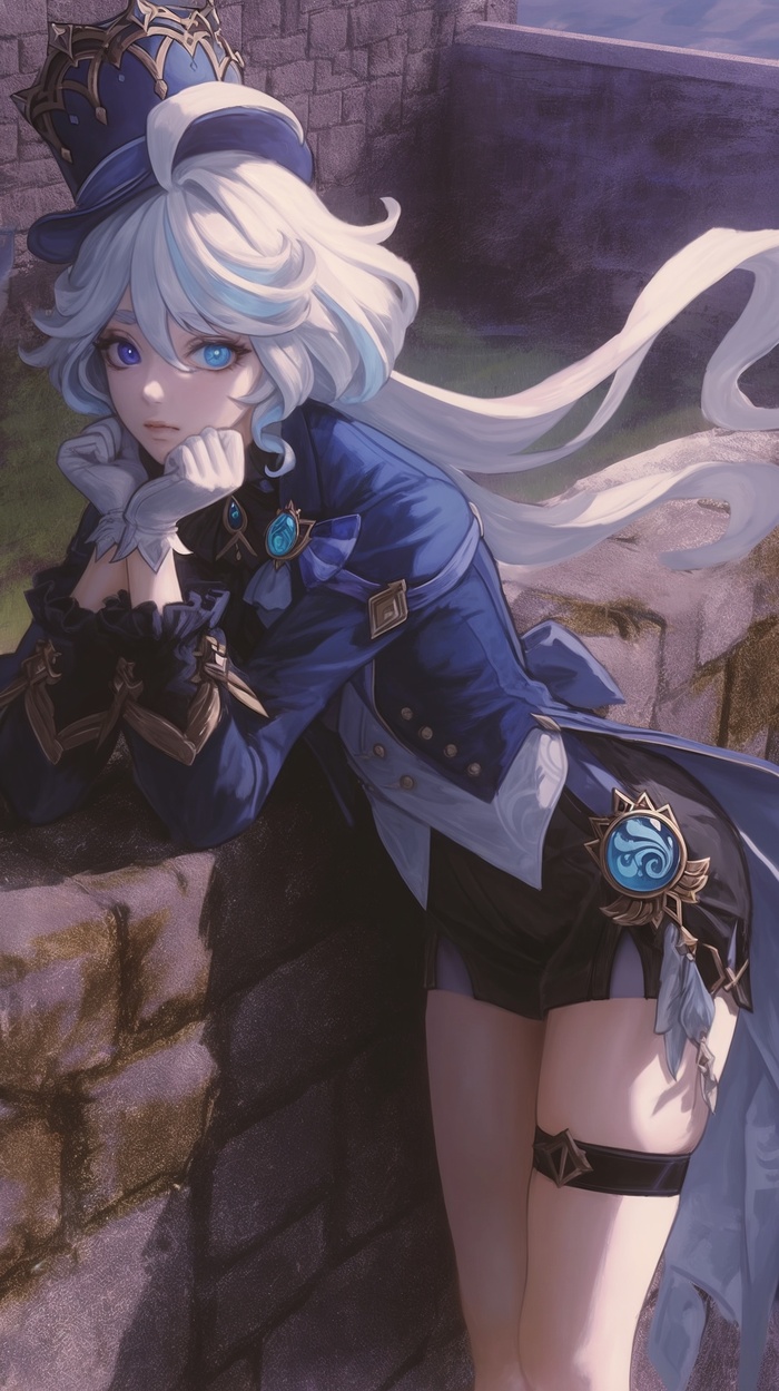  , Anime Art, Genshin Impact, Furina (Genshin Impact), 