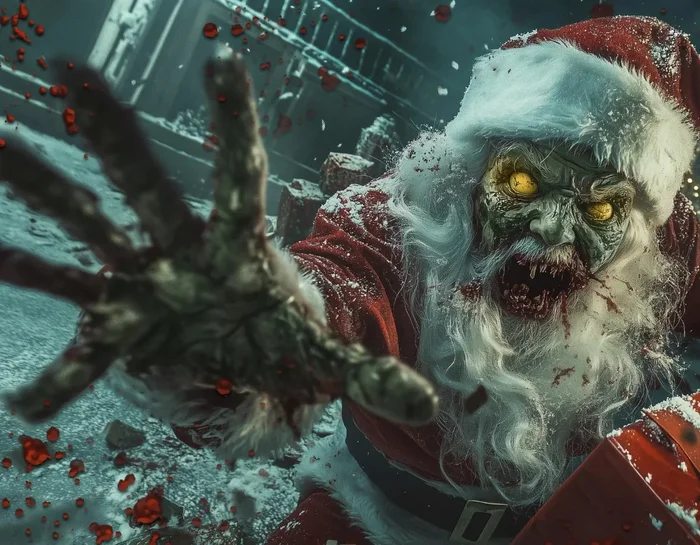 Black Ops 6 Loading Screen (Look at the Hand) - Call of Duty: Black Ops, Santa Claus, loading, Hand