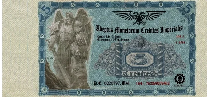 Banknote Design Ideas - Humor, A wave of posts, Warhammer 40k, Bill, Money