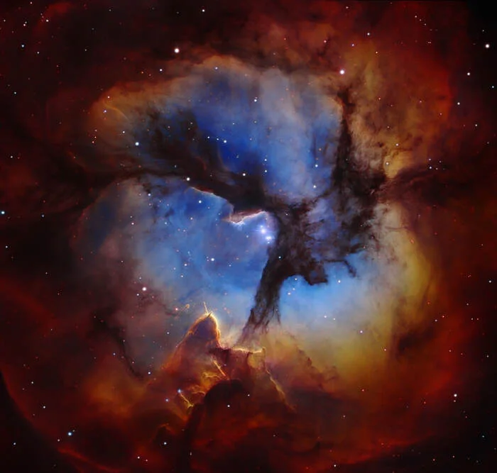 Trifid Nebula (M 20) - My, Astrophysics, Universe, Space, The science, Nebula, The spaceway