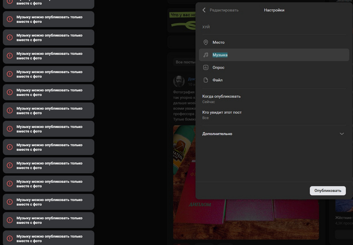 Музыку нельзя публиковать без фото ( ведь зумерки иначе не будут слушать!)