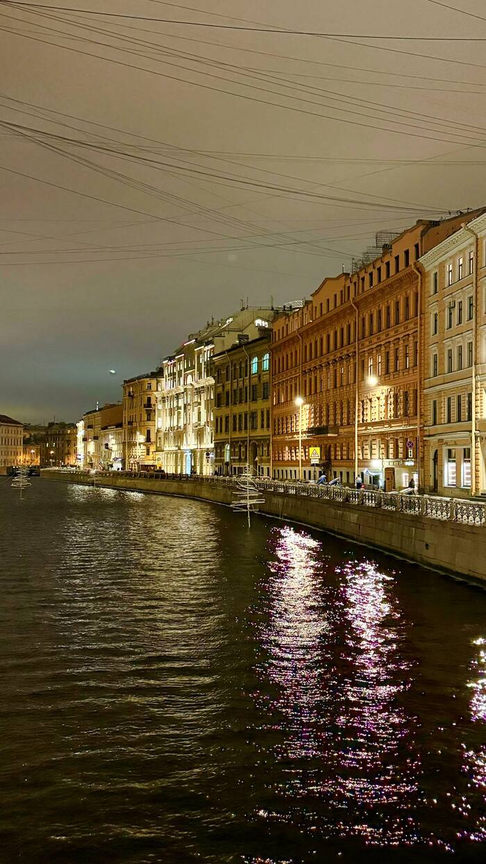 Embankment of the Moika River - My, Mobile photography, Sky, Evening, Saint Petersburg, Architecture