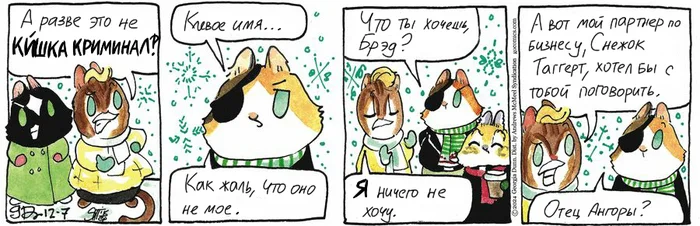 Koteikiny News from 07.12.2024 - My, Translation, Koteikin news (comic), cat, Comics