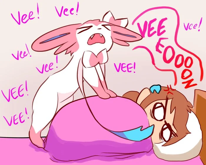 I WANT FOOD - Pokemon, Silveon, Art