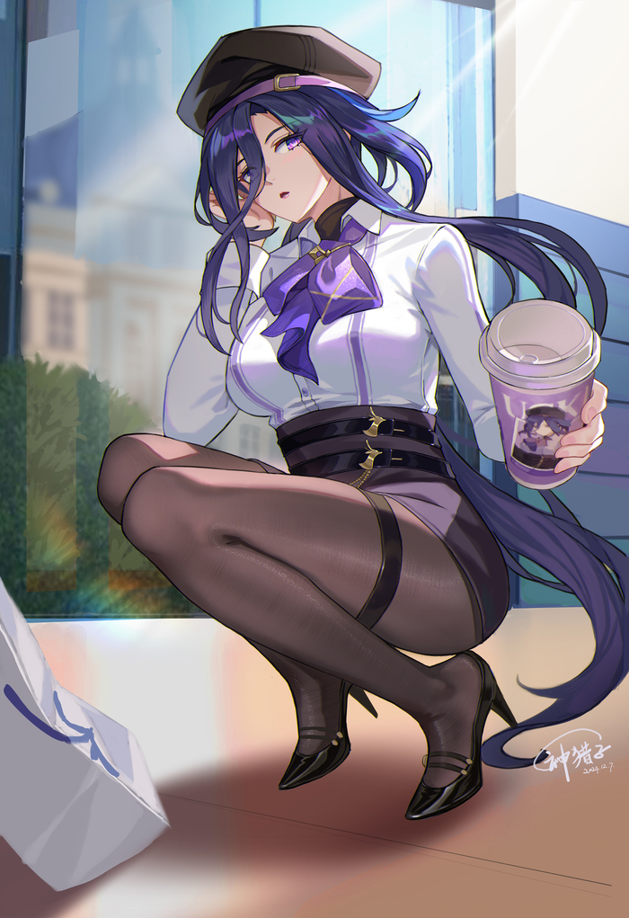 .    , Anime Art, Genshin Impact, Clorinde (Genshin Impact)