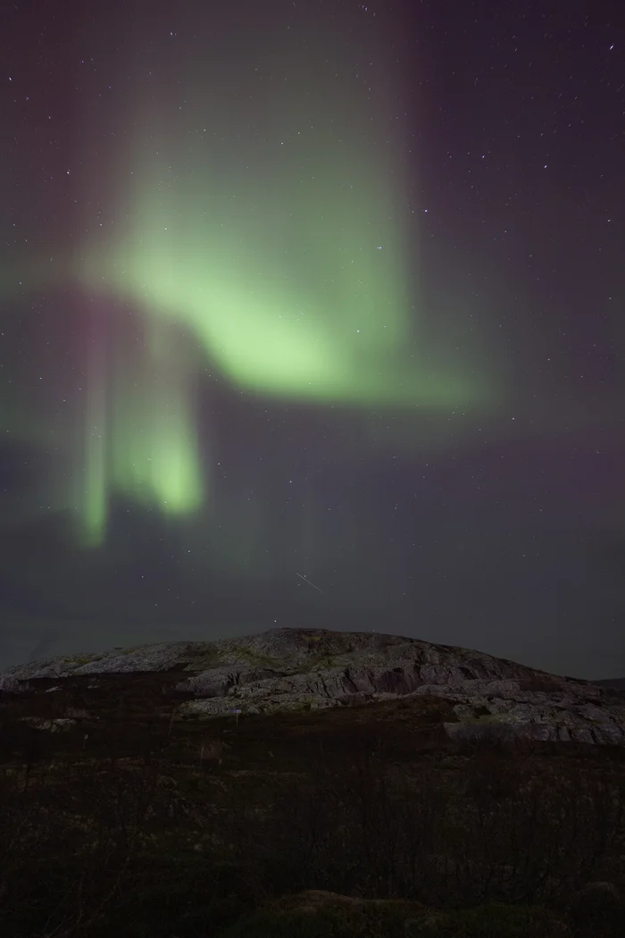 Polar Lights - My, Polar Lights, Teriberka, Night shooting, Stars, Astrophoto