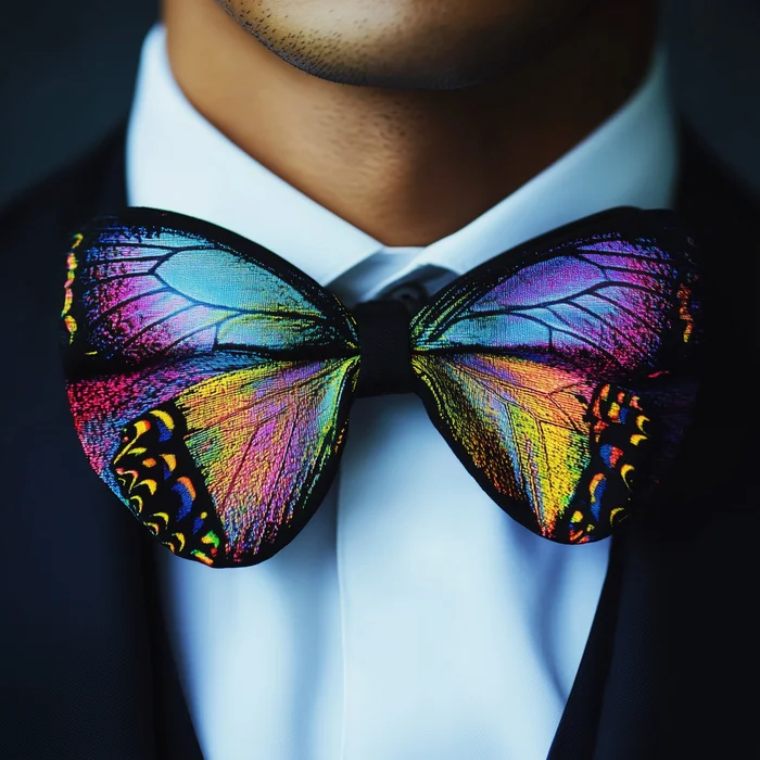 Bow tie - My, Neural network art, Нейронные сети, Wordplay, Pun, Humor, Strange humor, Images, Absurd, Tie, The bow tie, Butterfly, Midjourney