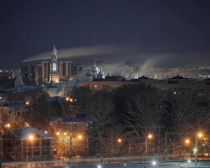 Sergiev Posad - atmospheric photo again - Night, The photo, Sergiev Posad, Beautiful view