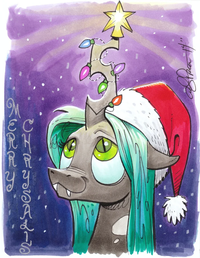 Чейнджлингового вам года! - My Little Pony, Queen Chrysalis