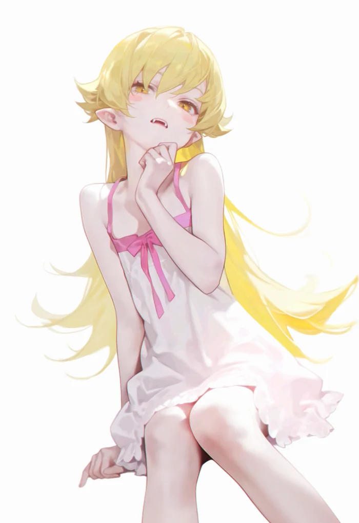 Vampire - Monogatari series, Shinobu oshino, Bakemonogatari, Anime art, Anime, Neural network art