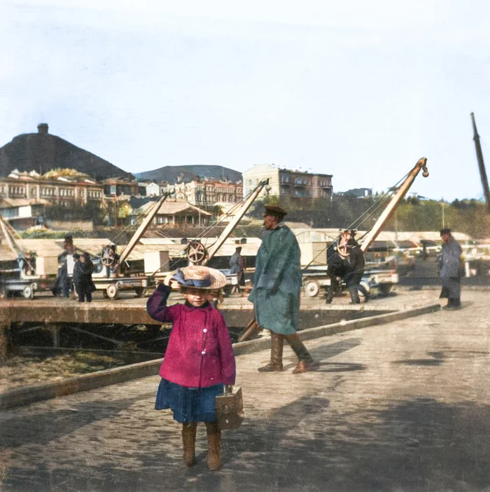 Удивительные и интересные фотографии Владивостока времен Дореволюционной России. 20 раскрашенных фотографий. Часть II Старое фото, Историческое фото, История города, Владивосток, Дальний Восток, 19 век, 20 век, Колоризация, Российская империя, Длиннопост