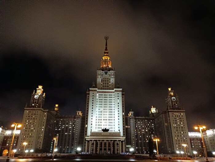 ул. Академика Самарского, гз мгу, смеркалось, почти смерклось