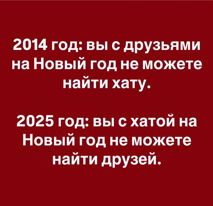 На злобу дня - Юмор, Картинка с текстом, Telegram (ссылка), Друзья, Квартира, Новый Год, Повтор