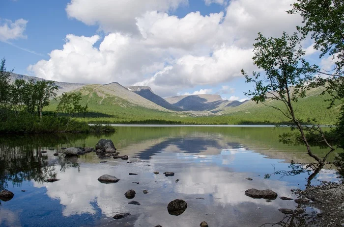 Lake Maly Vudyavr (Murmansk region. Coordinates: 67.667562, 33.620510) - My, Russia, Travels, Travel across Russia, Road trip, Khibiny, North, Far North, Tourism, Hiking, Hike