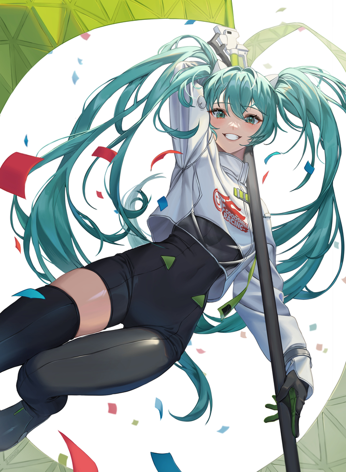 Hatsune Miku #191 , Anime Art, Hatsune Miku, Racing Miku, ,  , , Bodysuit, , , 