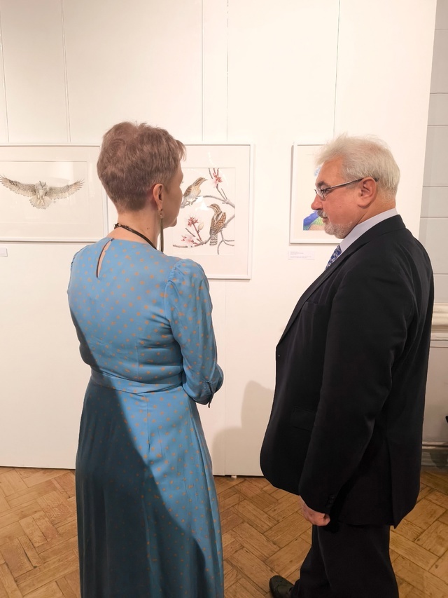 Exhibition Feathered Travelers. On the Wings of BRICS - My, Exhibition, Museum, Painting, Drawing, Brix, Watercolor, Birds, Animalistics, Saint Petersburg, Longpost