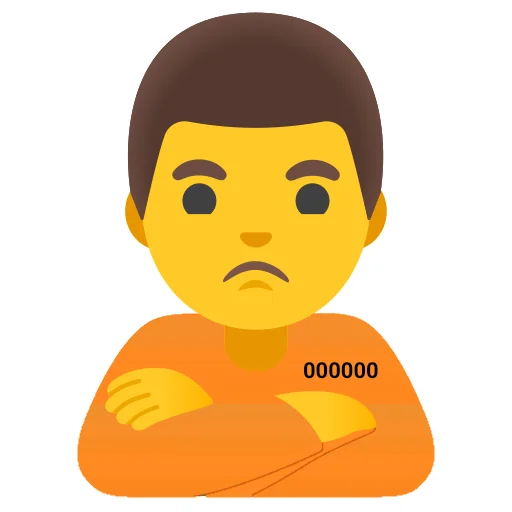 Prisoner Emoji (Android) png - Prisoners, Emoji