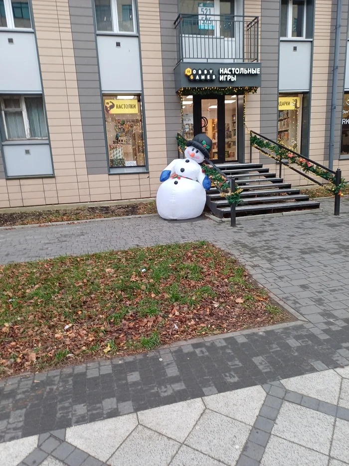 Overdid it with board games - My, snowman, Score, Hobby, New Year, Kaliningrad, Humor, Mobile photography