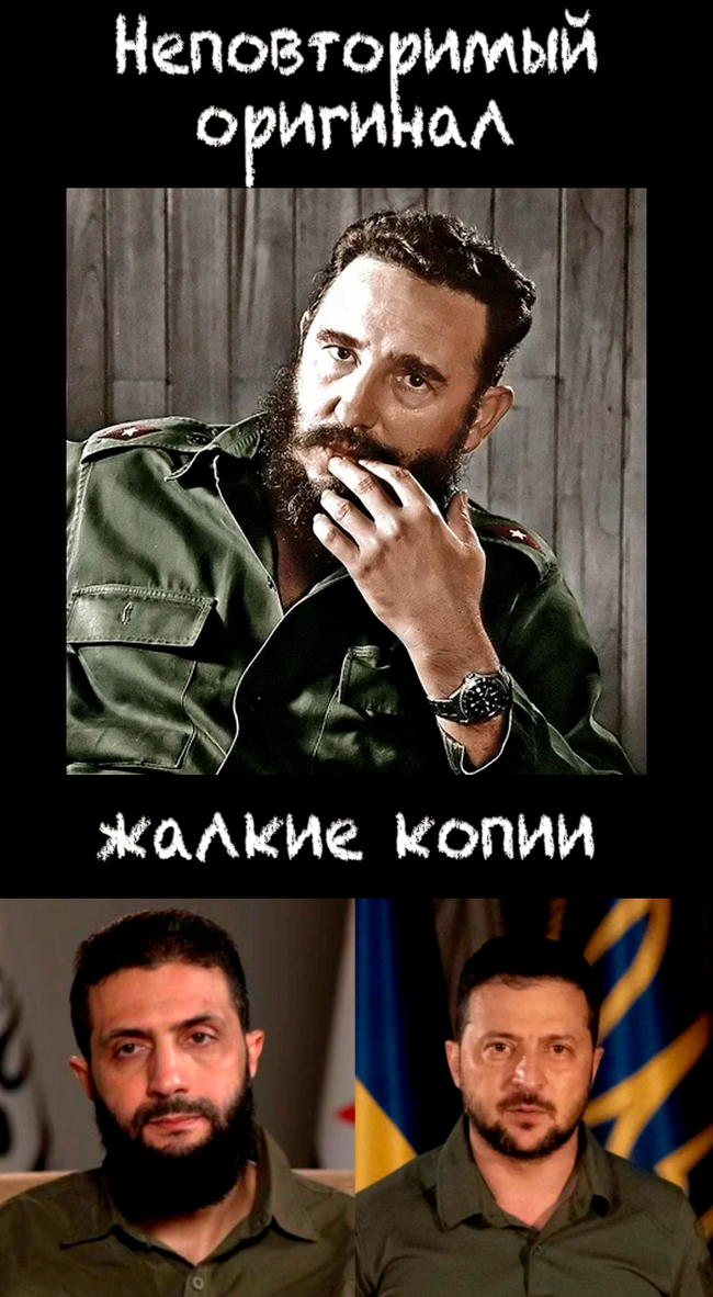 Reply to the post Stealing someone else's image - Politics, Fidel Castro, Memes, Humor, Copying, Picture with text, Reply to post, Vladimir Zelensky