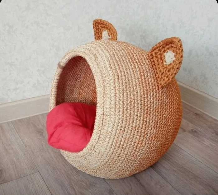 Kotodom - ball - Crochet, Knitting, Pet house, Popular, Longpost