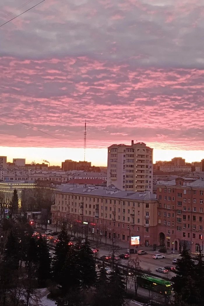 Индустриальный рассвет - Моё, Челябинск, Рассвет, Фотография