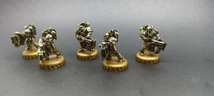 Warhammer 40K. Noise Marines. Artistic metal casting. Material Bronze - My, Artistic casting, Warhammer 40k, Adeptus Astartes, Caster, Warhammer, Chaos dreadnought, Master, Characters (edit), Casting, Metal Casting, Longpost, Needlework without process, Bronze, Night lords, Alpharius, Alpha-legion, Terminator