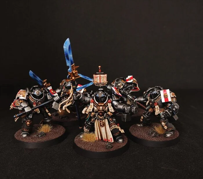 The first of 50 shades - My, Warhammer, Warhammer 40k, Painting miniatures, Gray knights, Longpost