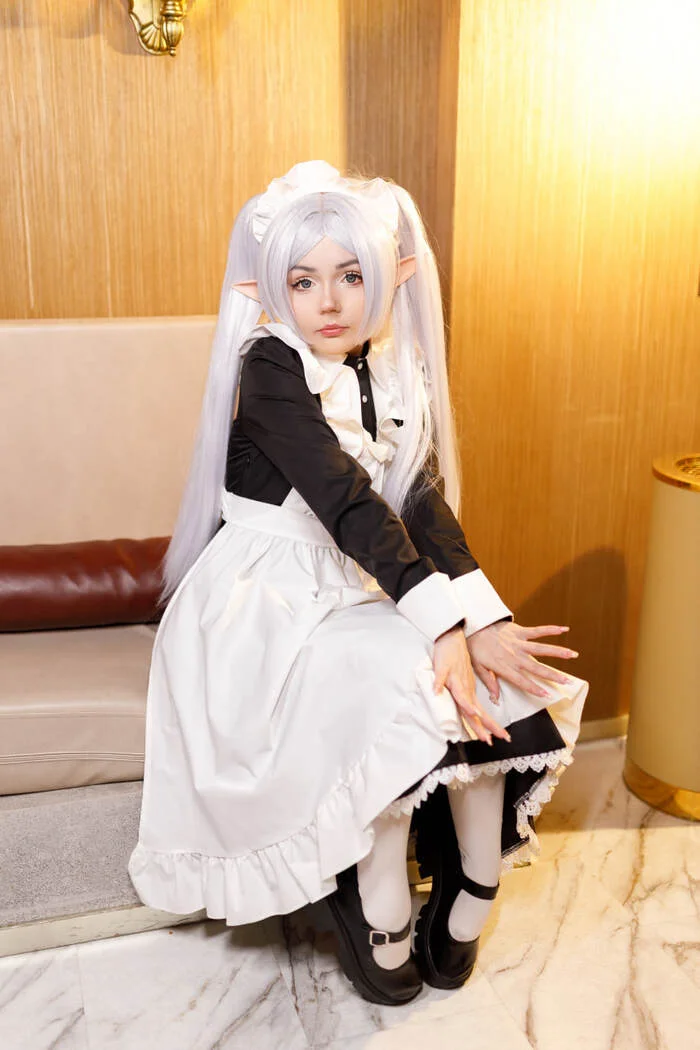 The final part of the photos of Freeren as a maid - My, Cosplay, Cosplayers, The photo, Girls, Anime, Sousou no Frieren, Frieren