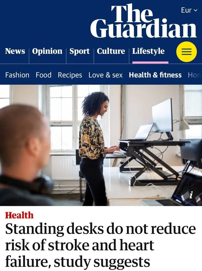 Working while standing is JUST AS harmful as sitting - a popular myth has finally been officially dispelled - Thrombus, Varicose veins, Sitting, Charger, Physical activity