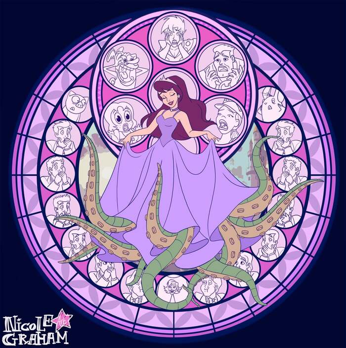 Princess Clara and her friends silhouette - Artist Nicole Graham: - Multrealiti, Art, Drawn Together