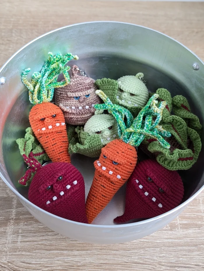 Harmful borscht - My, Borsch, Amigurumi, Author's toy, Needlework without process