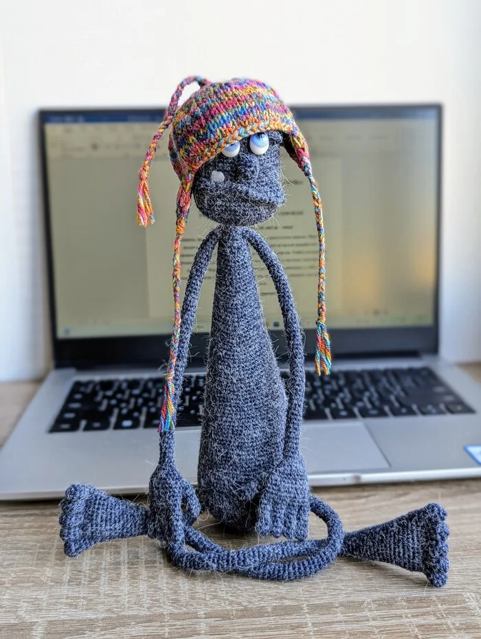 Guardian of Monday - My, Monday, Author's toy, Laziness, Needlework without process, Longpost