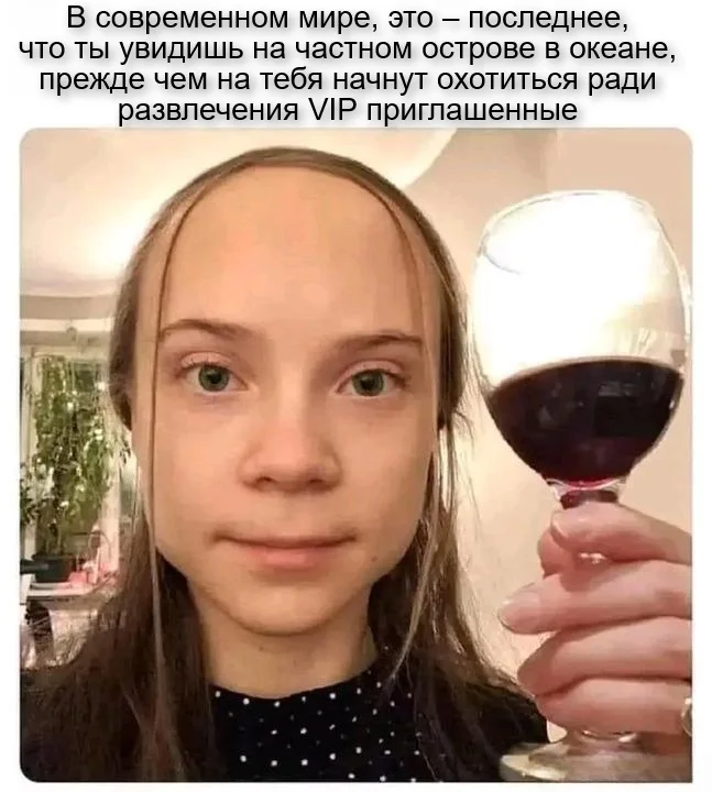 Well, for ecology! ) - Greta Thunberg, Ecology, Hypocrisy, Picture with text