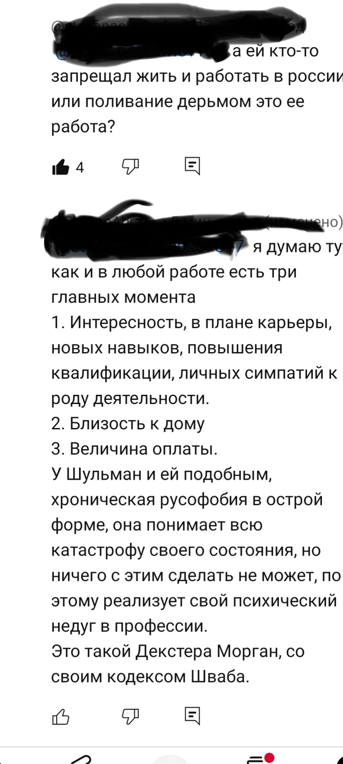 Illness or calling? - Politics, Ekaterina Shulman, Foreign agents, Relocation, Opposition, Russophobia, Mental disorder, Profession, Screenshot, Soros Foundation, Dexter, Longpost