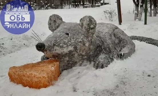 Rats from Snow: Oblast Residents Prepare for City Festival of Snow Figures - Crossposting, Pikabu publish bot, Tolmachevo, VKontakte (link)