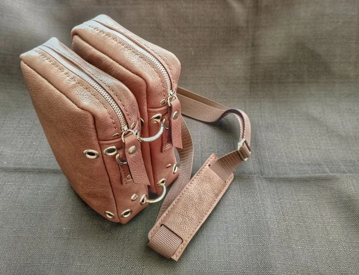 Men's bag #82 - My, Natural leather, Leather products, Accessories, Handmade, Hobby, Sewing, Leather, Male, Сумка, Needlework, Needlework without process, Fantasy, Form style, Style, Longpost